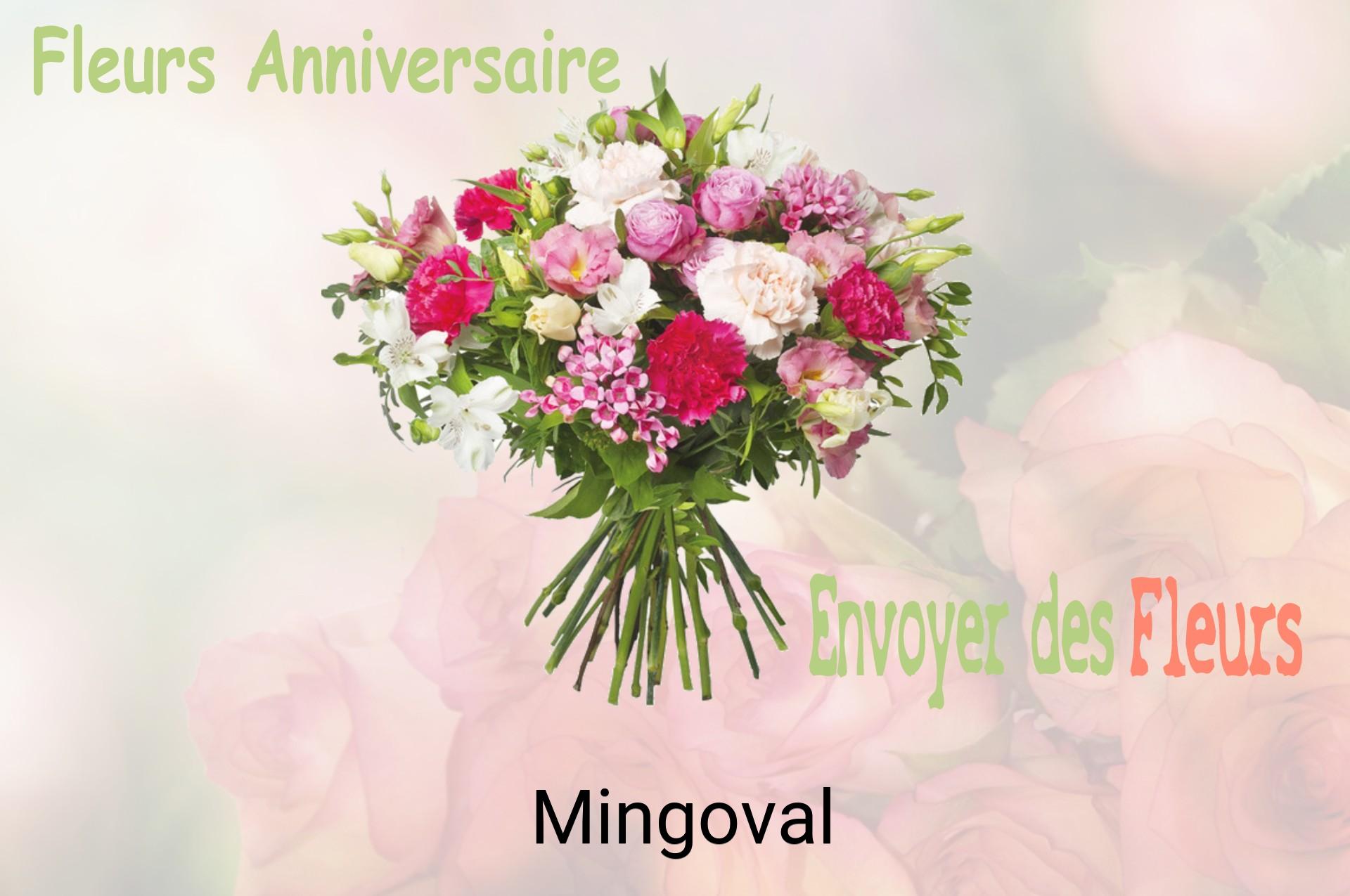 Bouquet de fleurs d’anniversaire livré à Mingoval